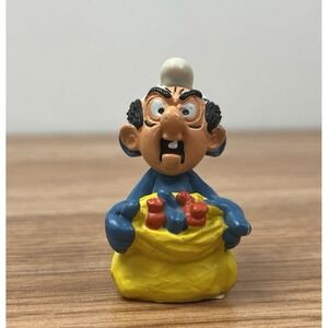 Schleich 1984 Smurf in Gargamel Mask Trick or Treat Halloween PVC Figure